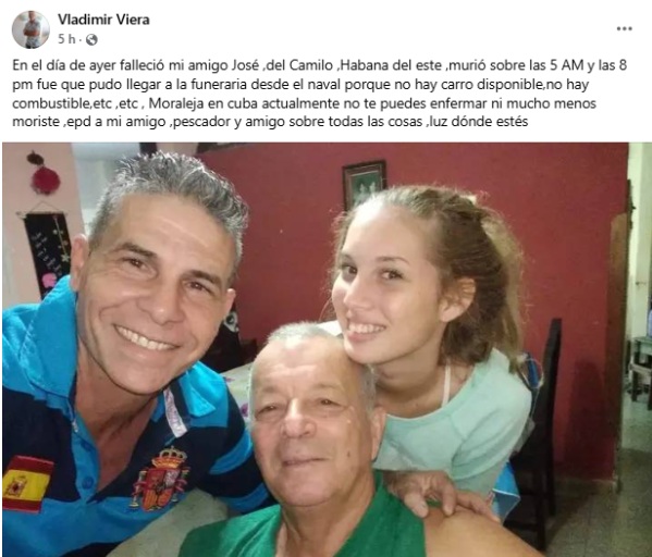 Cuerpo de cubano permaneció 12 horas sin ser trasladado a la funeraria por falta de combustible en La Habana4