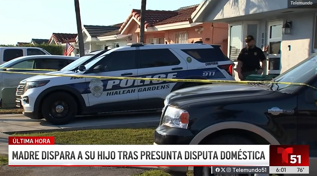 Investigan tiroteo que involucra a madre e hijo en Hialeah Gardens