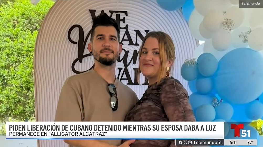 Migrante cubano detenido en 'Alligator Alcatraz' se pierde el nacimiento de su hijo (1)