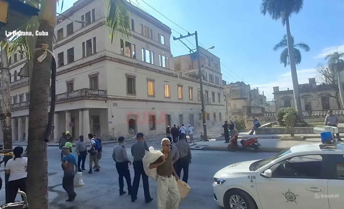 Derrumbe en el Instituto Superior de Diseño