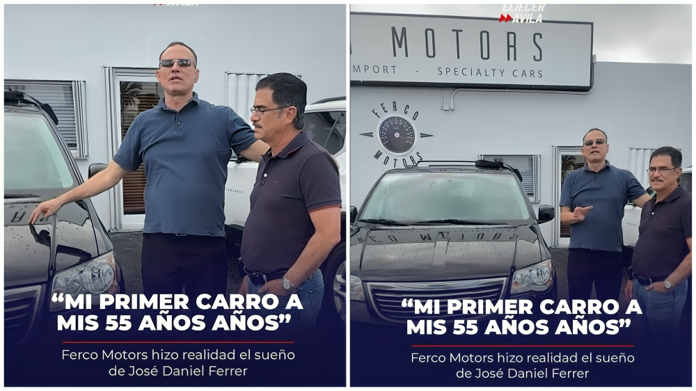 José Daniel Ferrer adquiere su primer automóvil en Estados Unidos