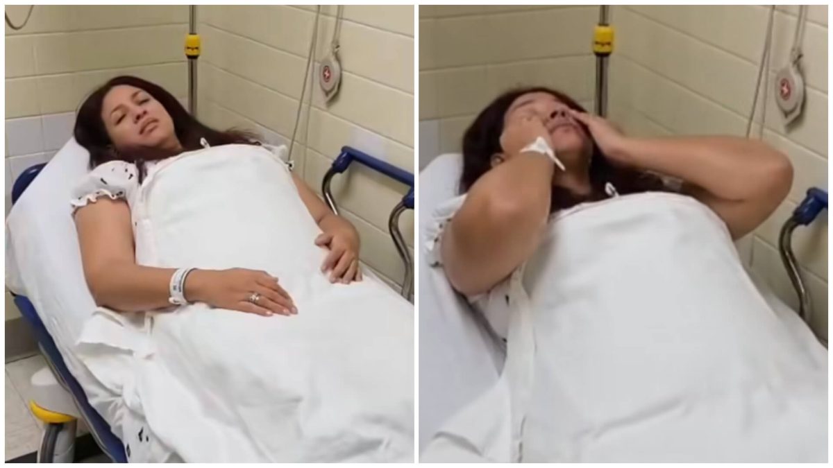 Nelva Ortega hospitalizada por embarazo de riesgo