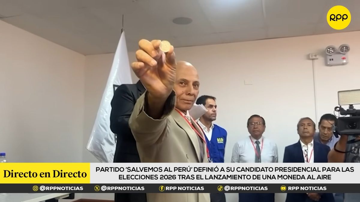 Partido político de Perú elige a su candidato presidencial con un volado