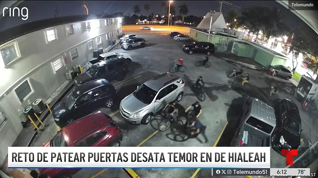Reto viral de TikTok genera caos en Hialeah adolescentes patean puertas y rompen ventanas