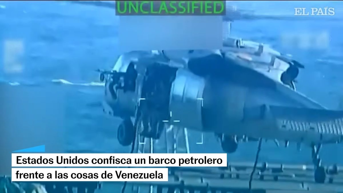 Revelan imágenes de la confiscación de un buque petrolero frente a las costas de Venezuela