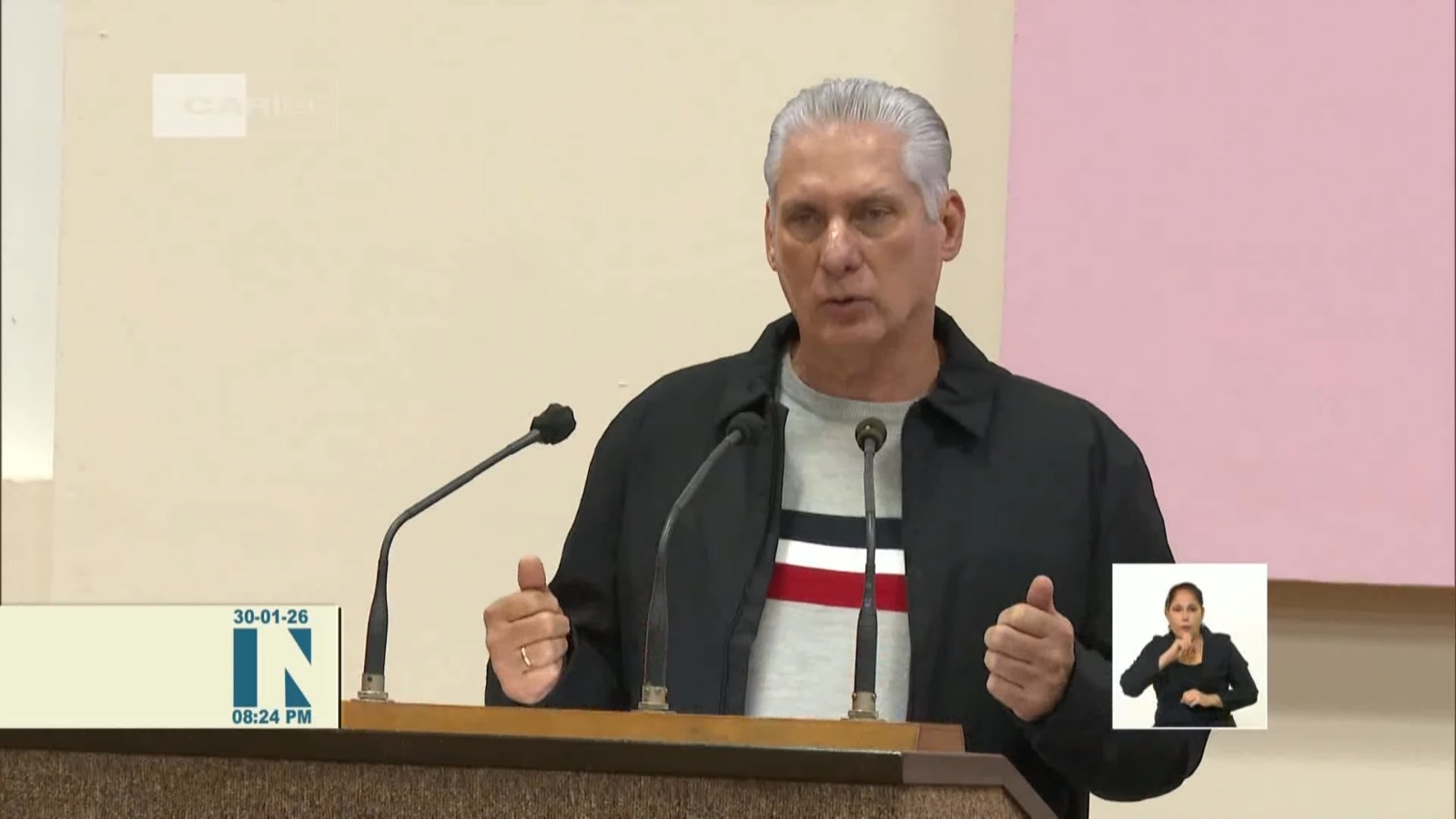 Díaz-Canel desafía a Trump descartando la rendición: “No tenemos miedo”