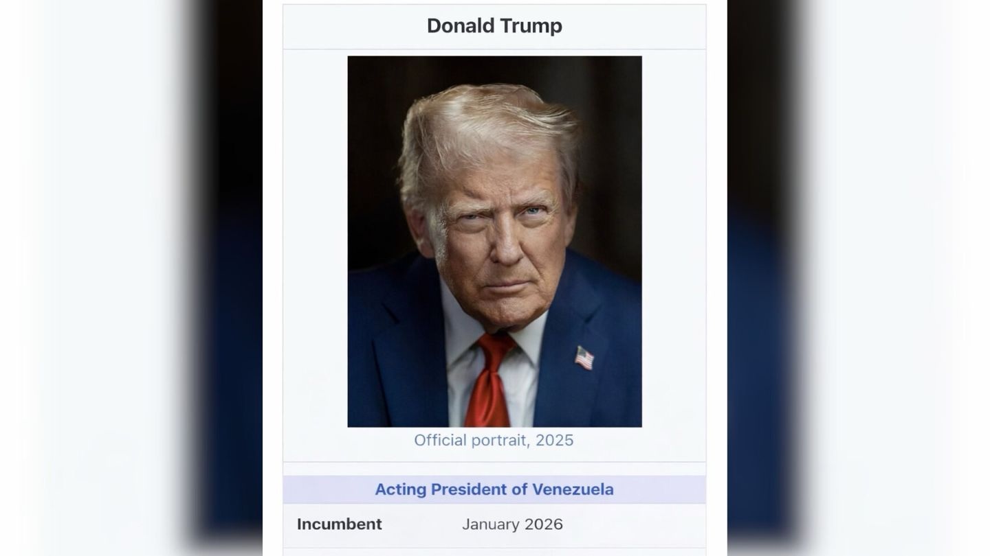 Donald Trump se presenta en redes sociales como “presidente interino de Venezuela”