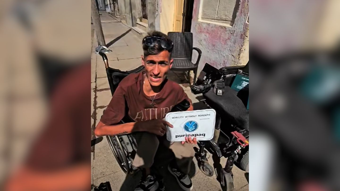 Joven camagüeyano con discapacidad recibe ayuda tras petición de apoyo en redes sociales