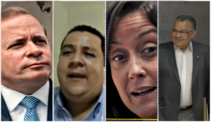 Juan Carlos Guanipa, Javier Tarazona, Rocío San Miguel y Enrique Márquez