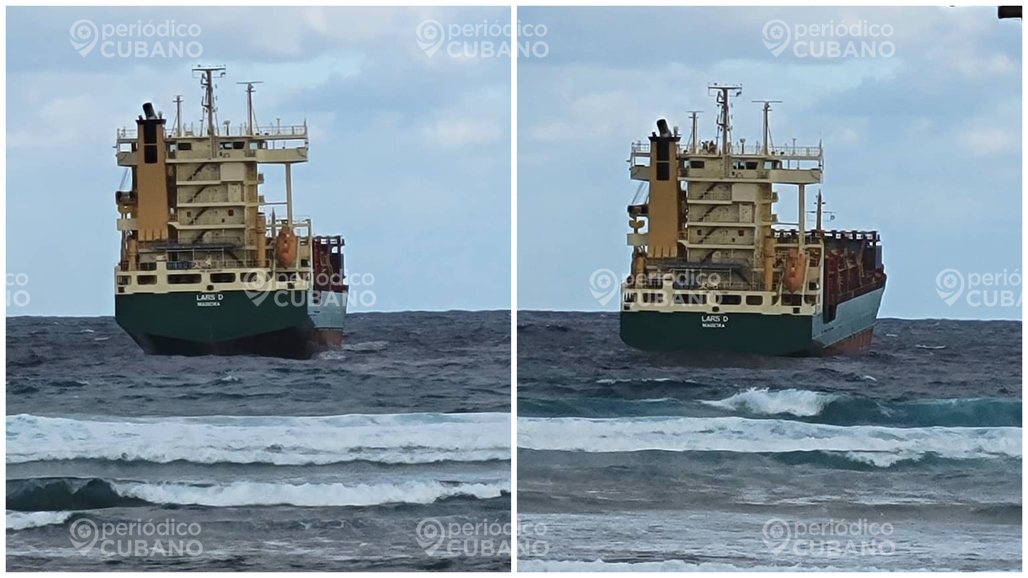 Barco encallado en Playa Baracoa (2)