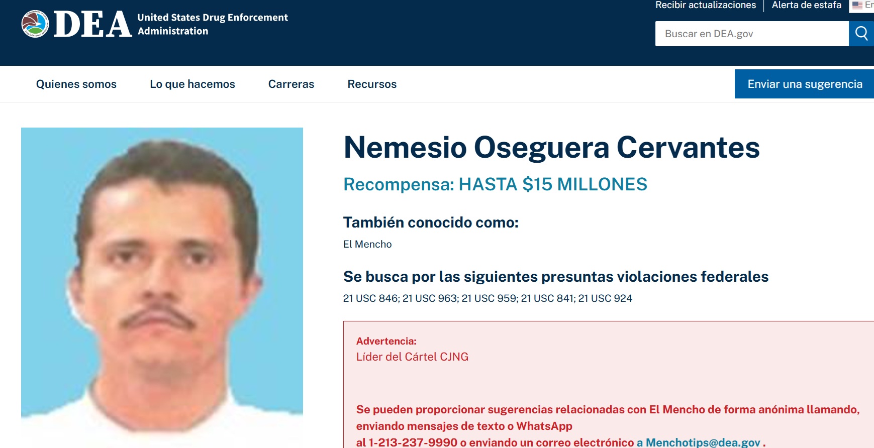 Fuerzas militares abaten a “El Mencho” el narco más poderoso de México 3