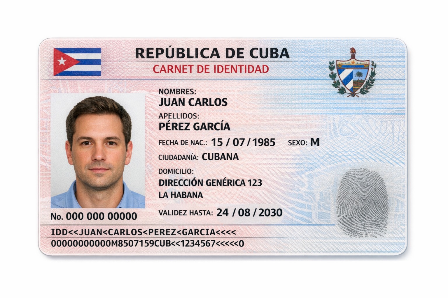 Nota oficial del Minint sobre la escasez de tarjetas para carnés de identidad