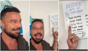 Ricky Martin en una cafetería de Miami