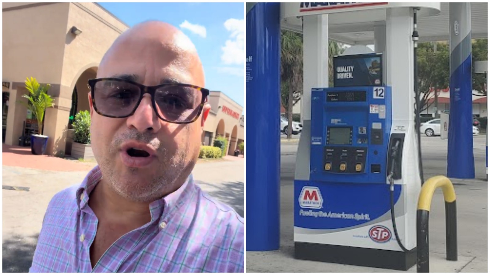 Andy Vázquez a punto de un infarto con el precio del diésel en Florida