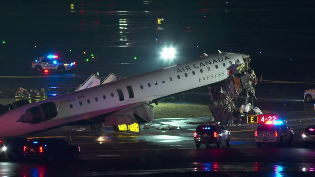Avión de Air Canada choca al aterrizar en Nueva York: esto es lo que se sabe del impacto