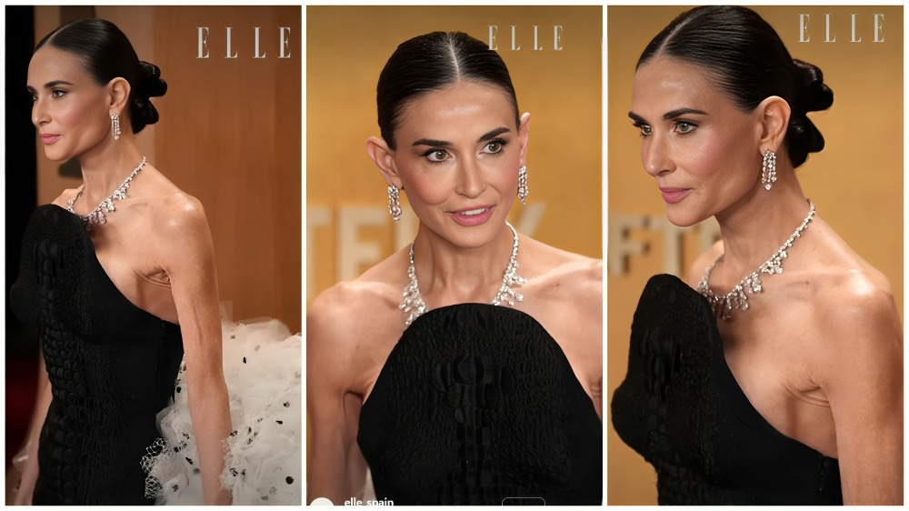¿Qué ocurre con Demi Moore? Su imagen en la alfombra roja preocupa a sus fans