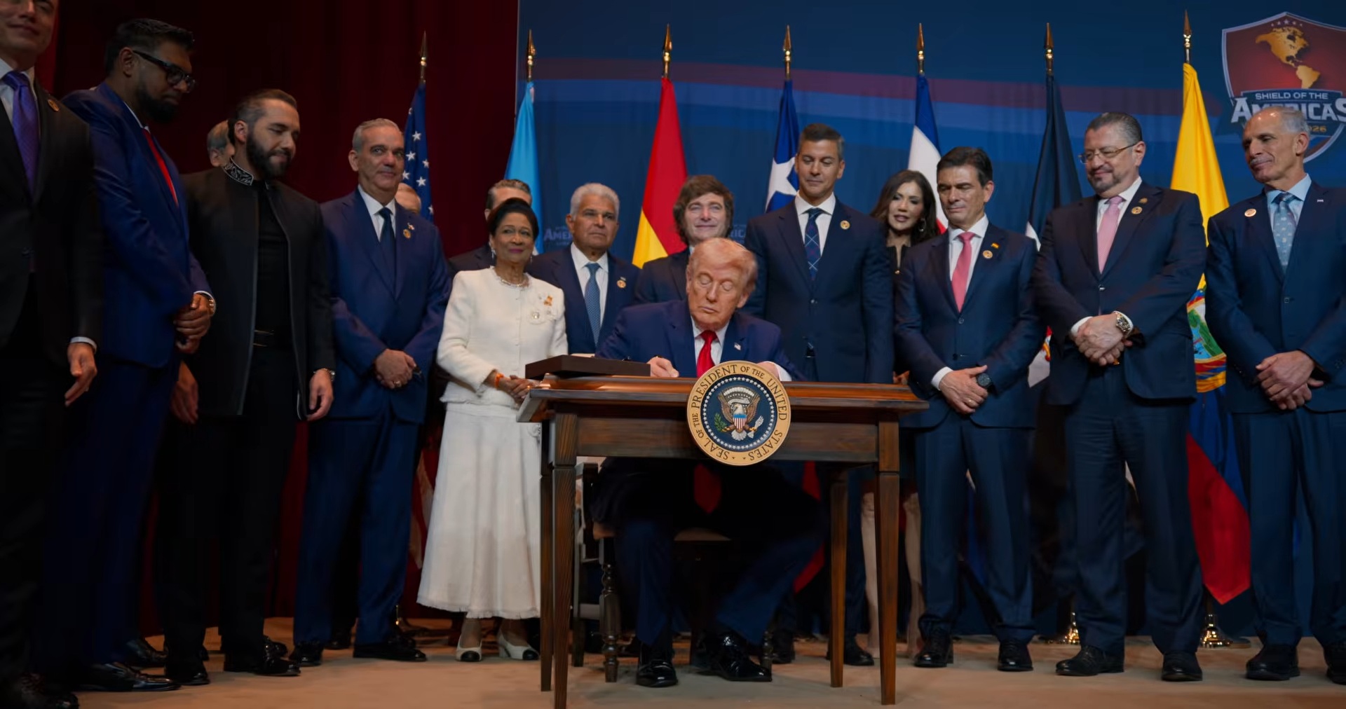 Detalles del Escudo de las Américas plan de Trump y gobiernos latinoamericanos rechazado por Díaz-Canel