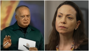 Diosdado Cabello y María Corina Machado