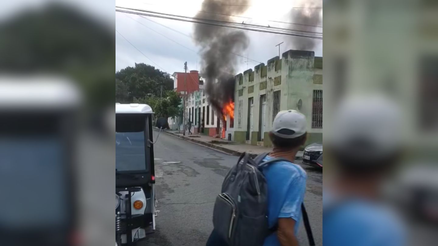 Incendio causa severos daños a una casa de Cienfuegos esto ocasionó el fuego con las mascotas adentro