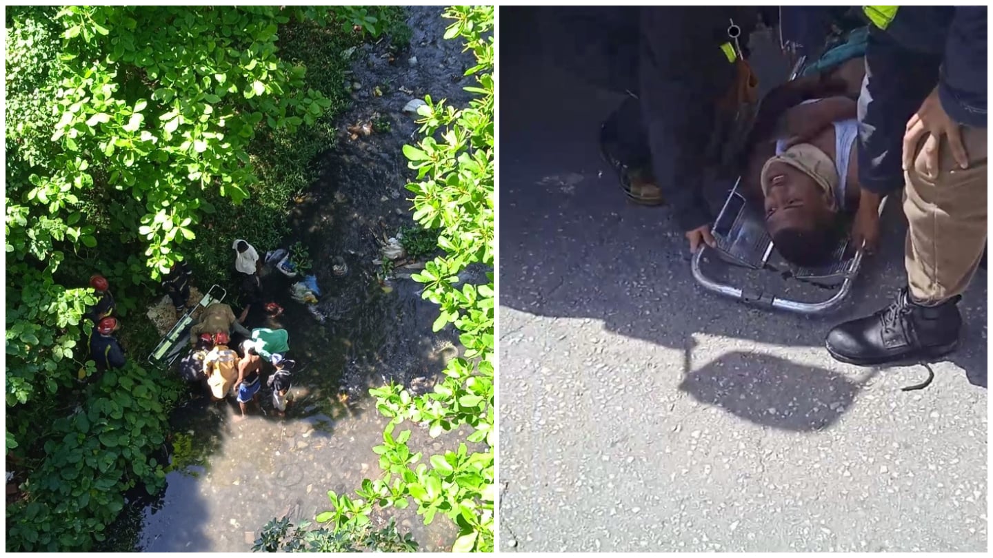 Joven rescatado tras caer desde un puente en La Lisa: existen dos versiones del incidente