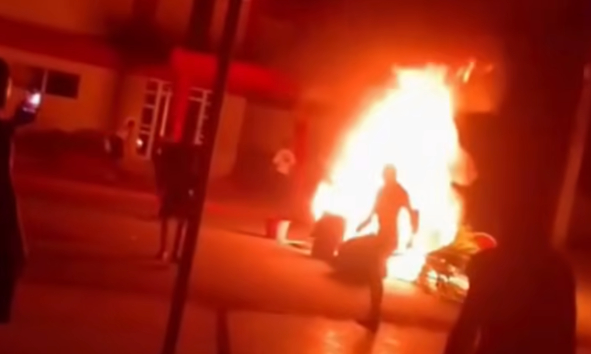 Manifestaciones en Morón