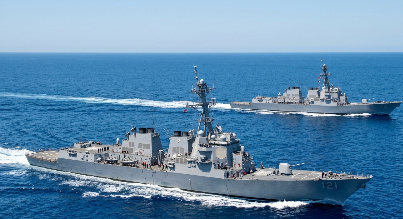 Dos buques de guerra de Estados Unidos ingresan al estrecho de Ormuz