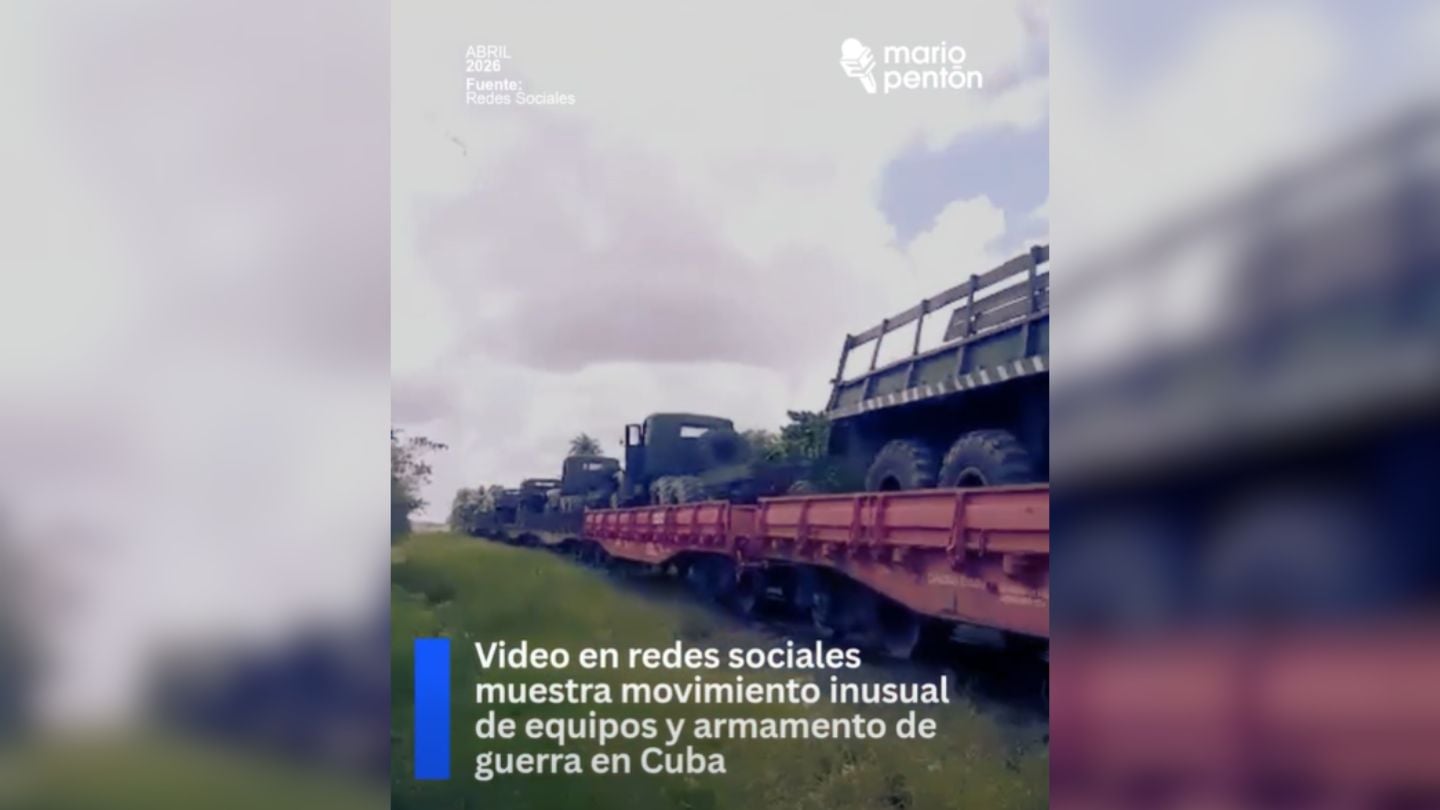 Captan traslado masivo de camiones militares en Cuba tras advertencias de Trump
