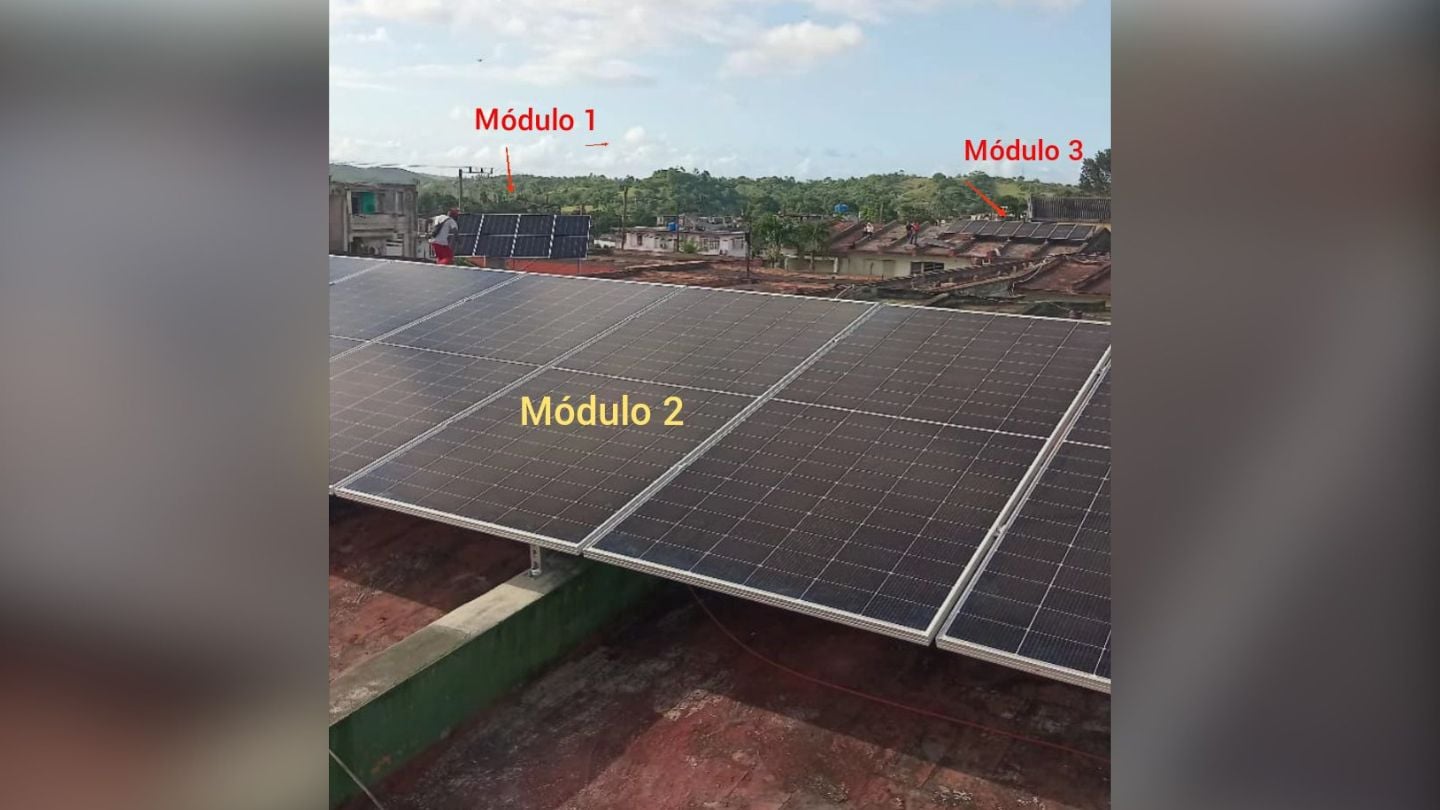 Donan módulos de energía solar a Holguín: un importante edificio fue el beneficiado
