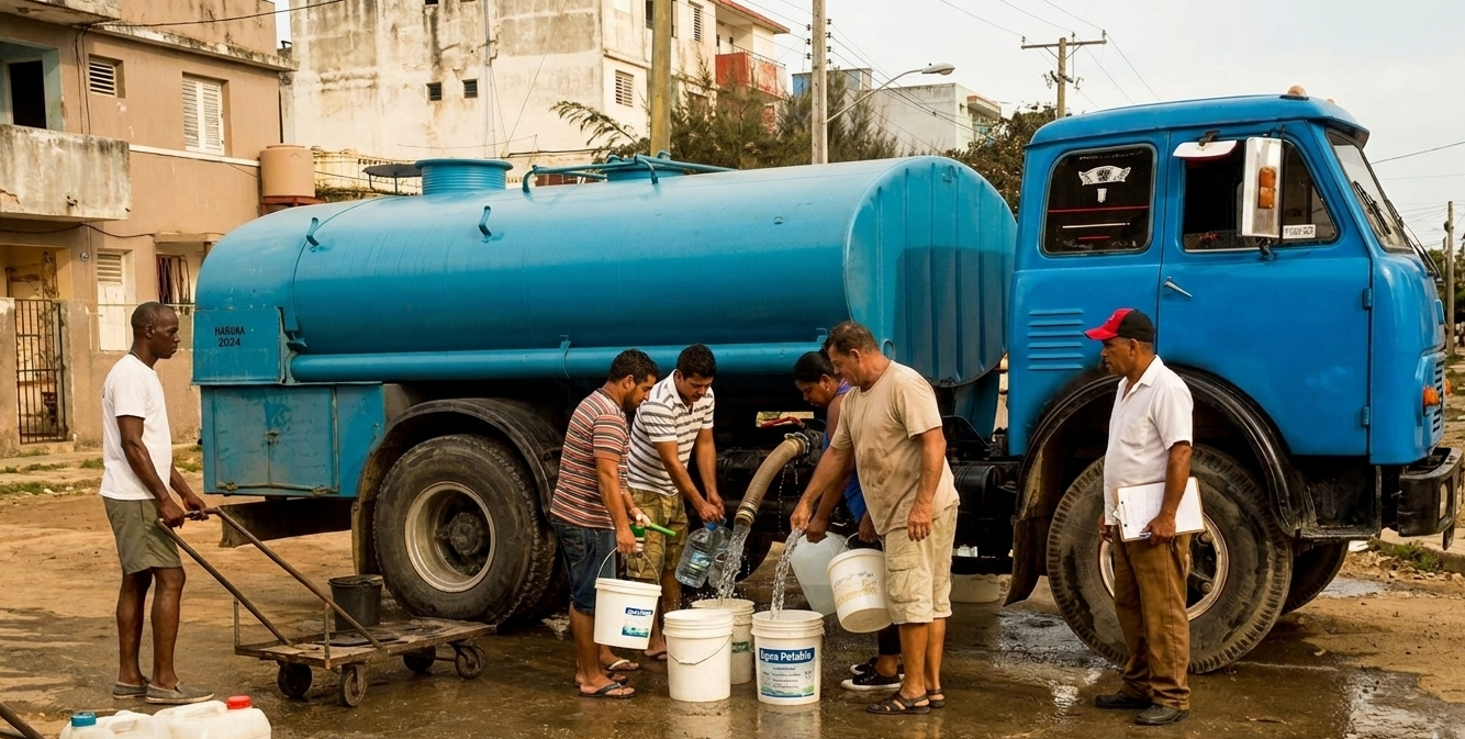 El negocio del agua en Cuba: los precios por una pipa en diferentes lugares
