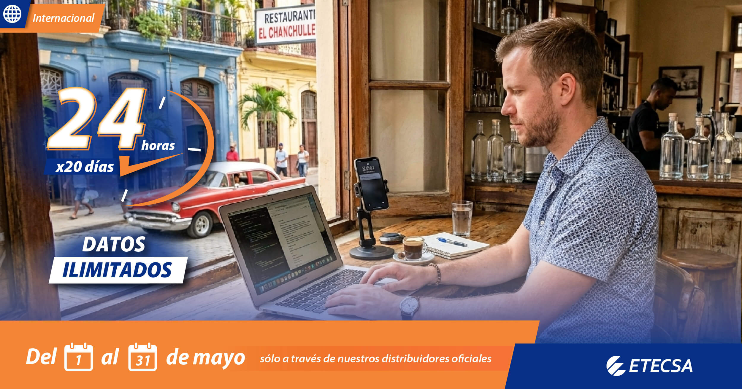 Etecsa lanza recarga internacional durante todo el mes de mayo