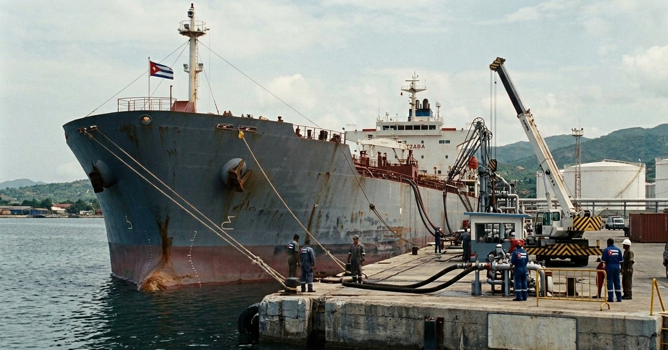 La función de los buques petroleros cubanos mientras están atracados en Matanzas y Cienfuegos