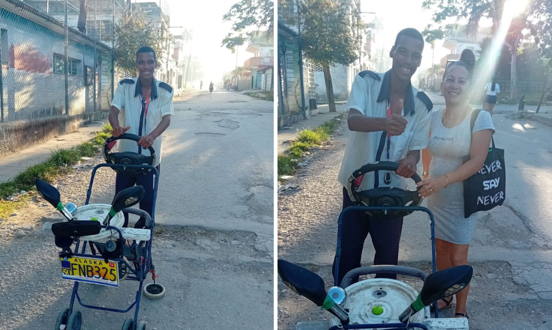La historia de Yusuan, el joven cubano que maneja guaguas imaginarias por toda La Habana