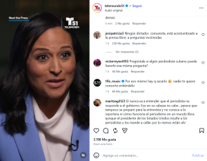 Reacciones en redes a la entrevista de Díaz-Canel