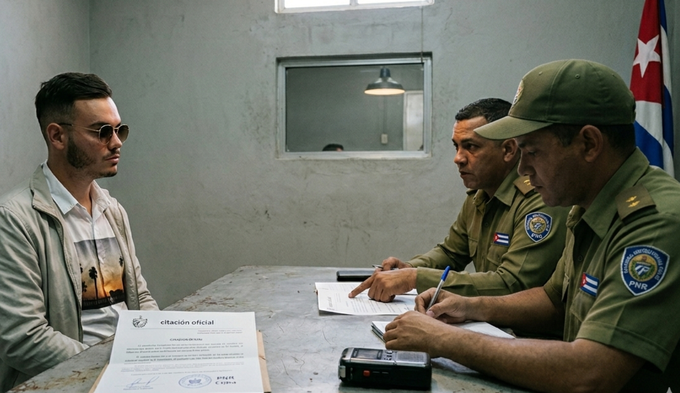Sandro Castro interrogado por el régimen cubano