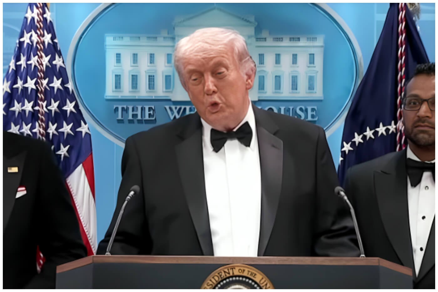 Donald Trump se comparó con figuras históricas como Abraham Lincoln y John F. Kennedy. (Captura de pantalla © Forbes Breaking News- YouTube)