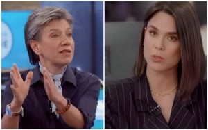 Claudia López y periodista Andreina Solorzano