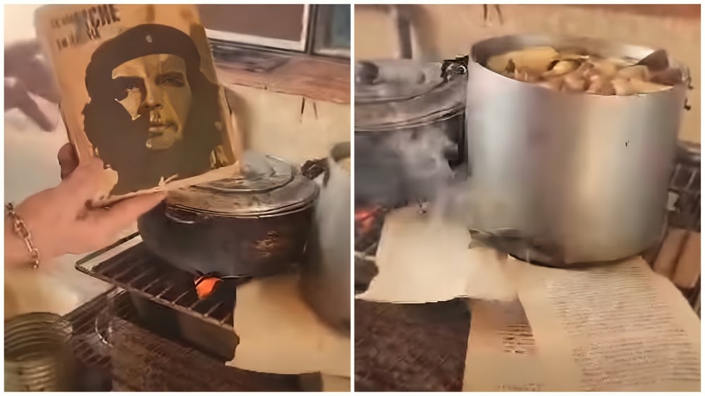 Cubana arranca hoja por hoja el ‘Diario del Che en Bolivia’ para encender su fogón