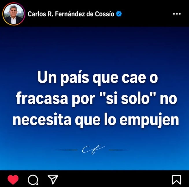 El polémico mensaje del viceministro Carlos Fernández que publicó y borró en Facebook 4