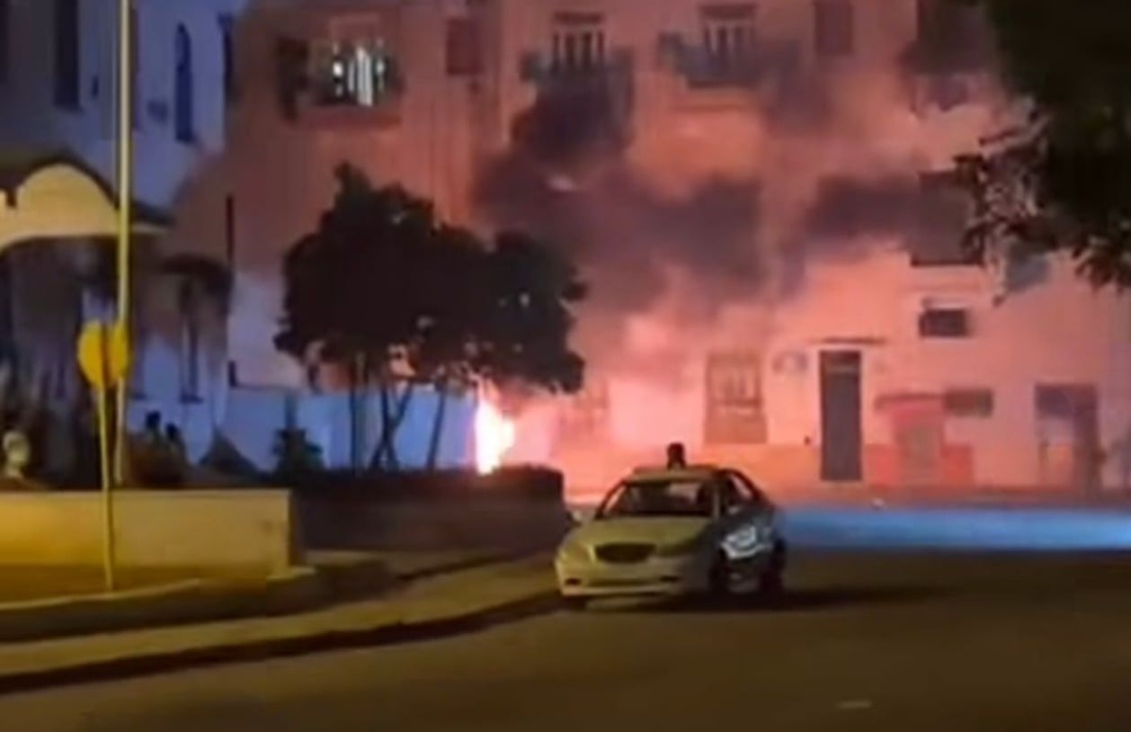Fuego en la estación de policía de Zanja en La Habana ¿Qué pasó?
