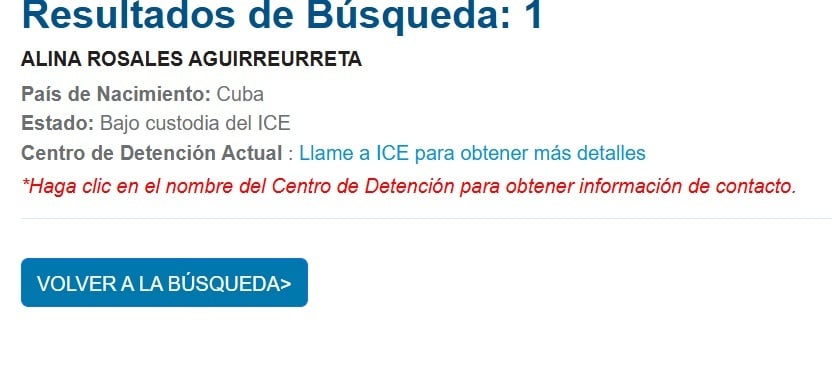 ICE arrestó a Alina Rosales Aguirreurreta hija de un histórico general castrista