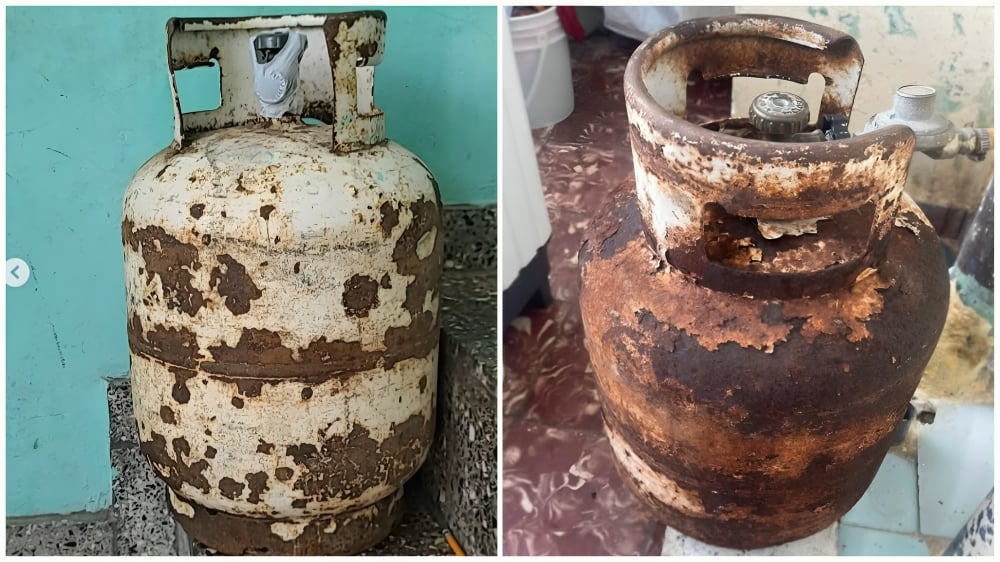Cubanos denuncian sobreprecio en dólares y mal estado de las balitas de gas