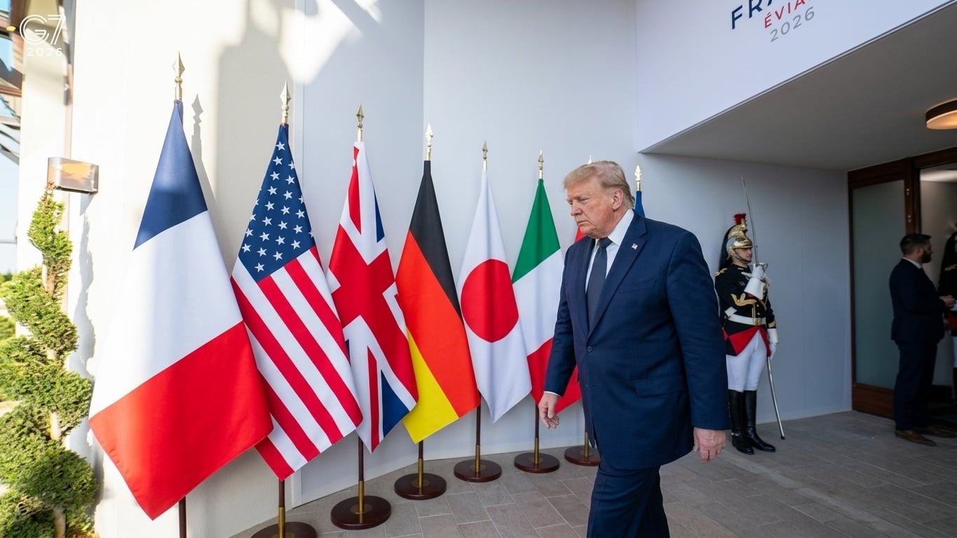 Donald Trump arriba a la cumbre del G7 con prioridades enfocadas hacia Ucrania