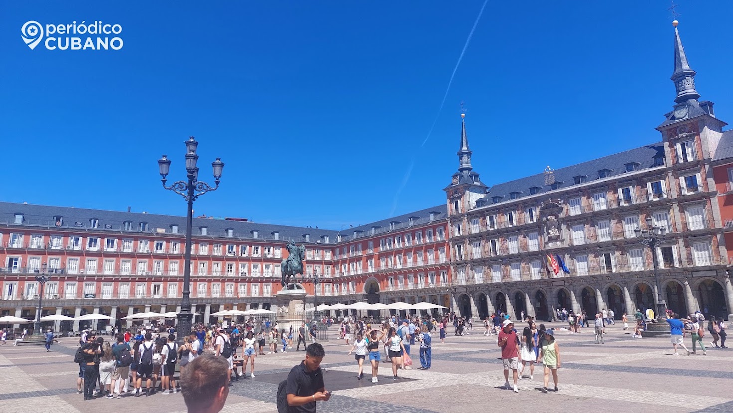 La Plaza Mayor en Madrid, España