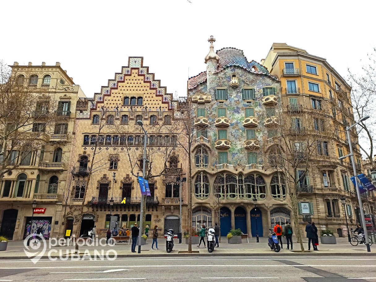 Edicifios en la ciudad de Barcelona, España