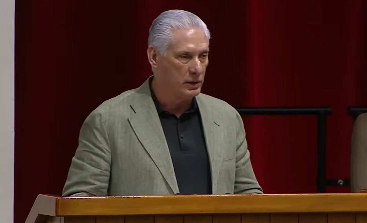 Díaz-Canel en el parlamento cubano.