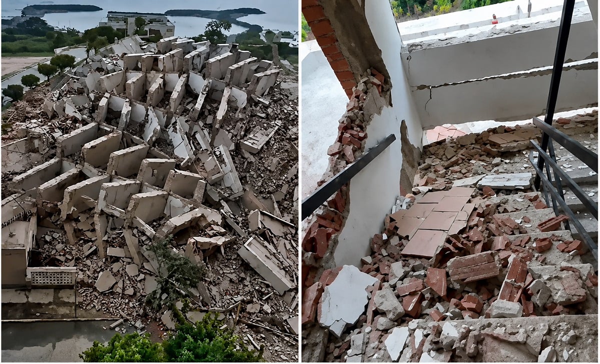 Imagenes que muestran el daño causado por los sismos que impactaron Venezuela.
