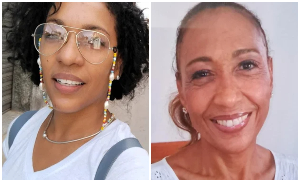 Imagen de la cubana Leina Moya y su madre, Addis Zaldívar.