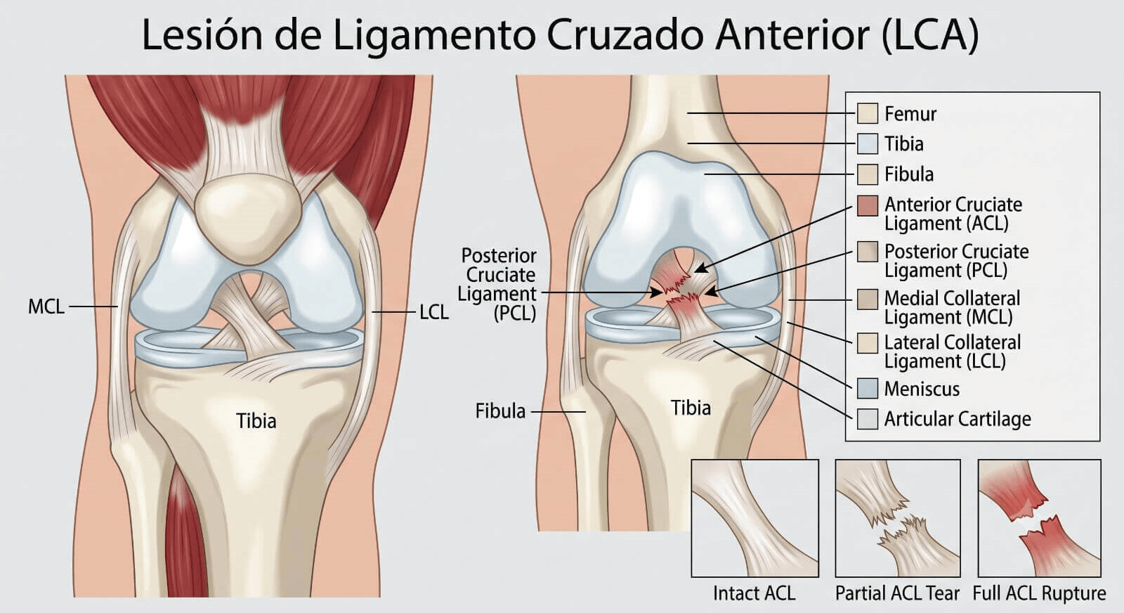 Lesiones de ligamento cruzado anterior