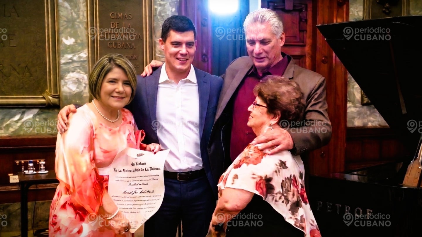 Lis Cuesta-Manuel Anido-Miguel Díaz Canel