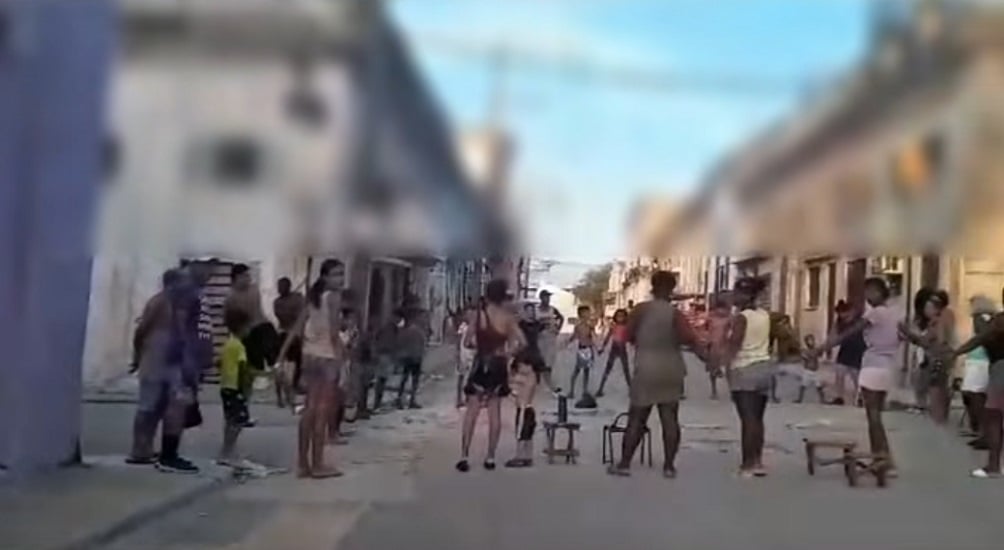 Protestas en las calles de El Cerro, La Habana.